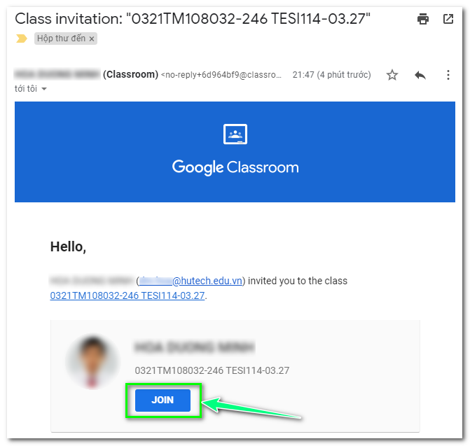 Hướng dẫn sử dụng Google Classroom dành cho Giảng viên 299