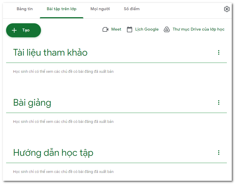 Hướng dẫn sử dụng Google Classroom dành cho Giảng viên 443