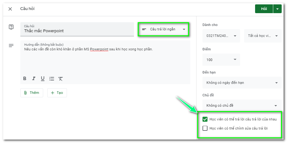 Hướng dẫn sử dụng Google Classroom dành cho Giảng viên 598