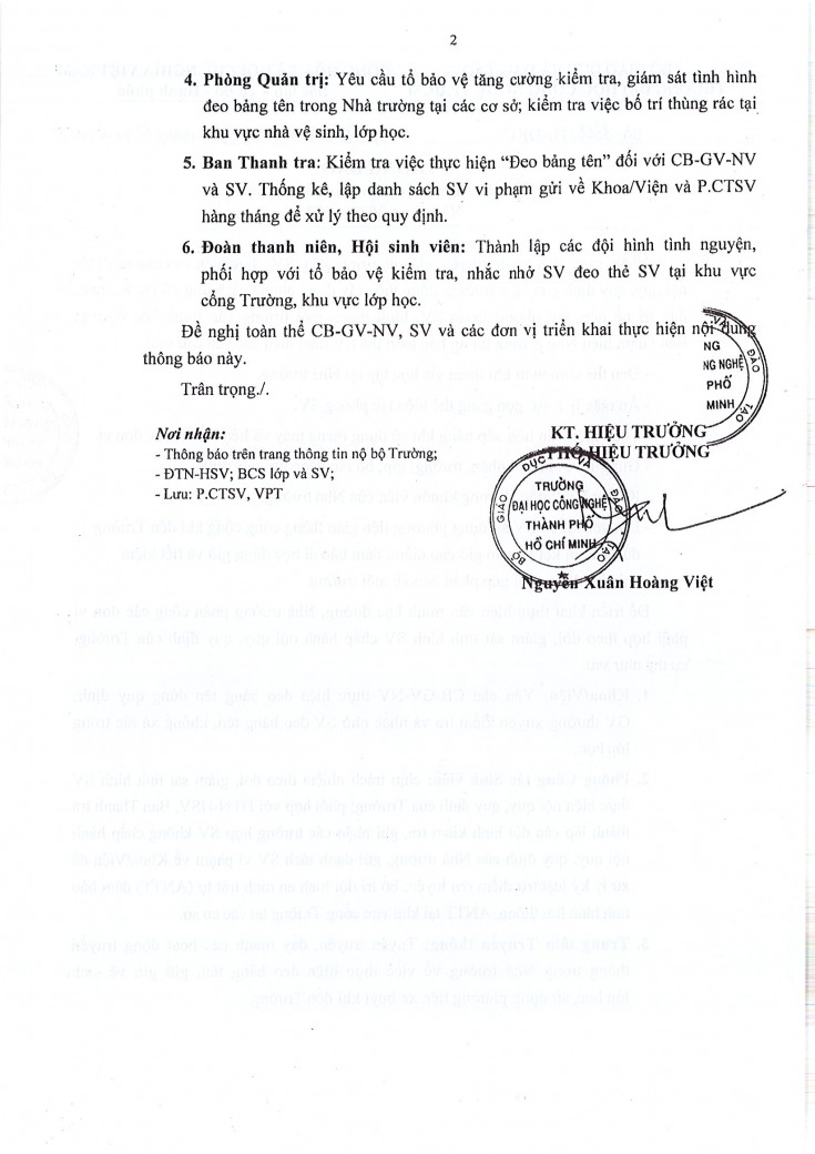 THÔNG BÁO V/v Thực hiện văn minh học đường Năm học 2022 - 2023 4