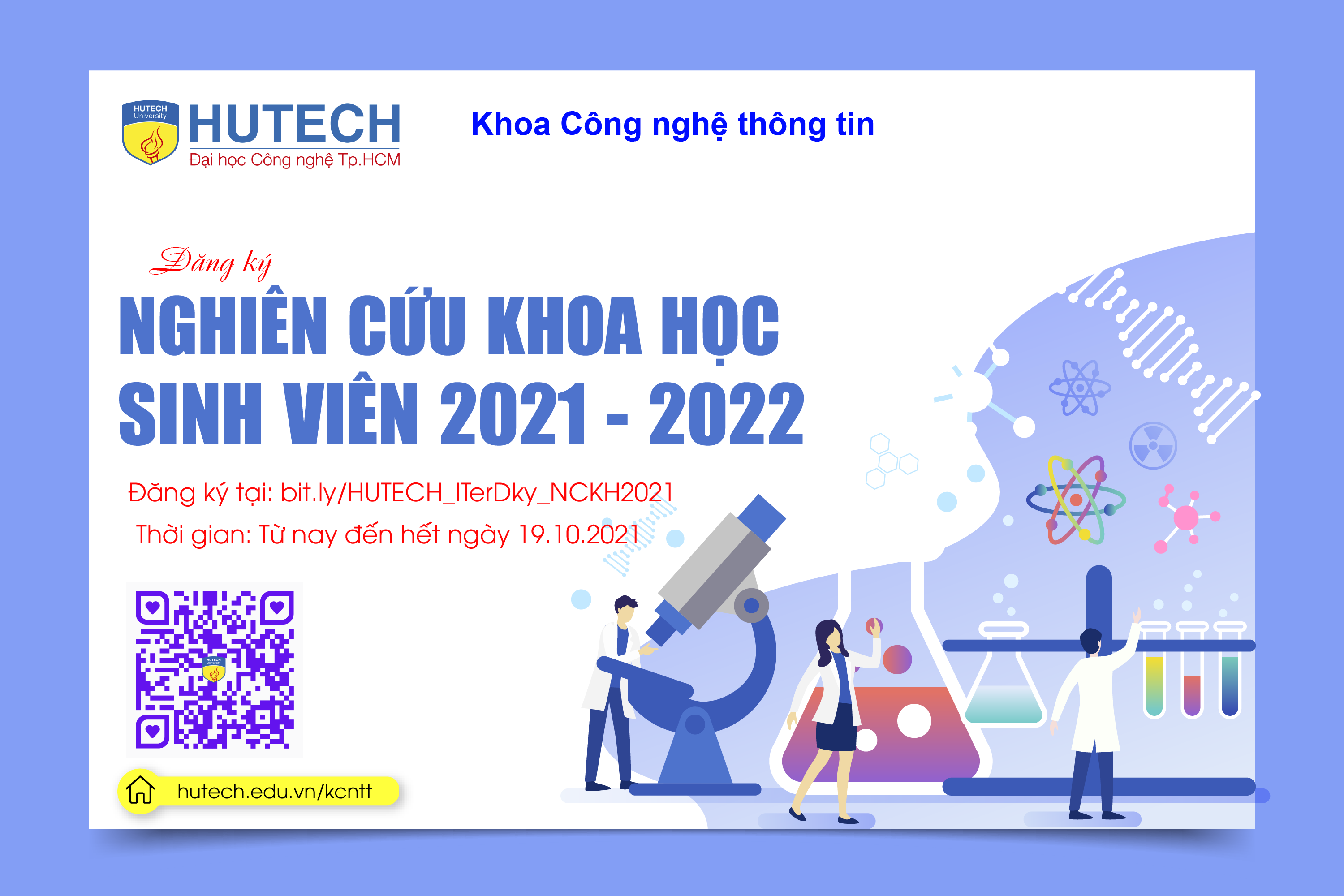 THÔNG BÁO ĐĂNG KÝ THAM GIA NCKH SV NĂM HỌC 2021 - 2022 19