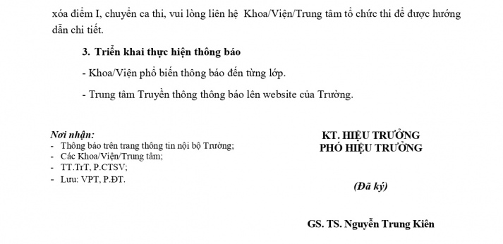 Thông báo lịch thi Học kỳ 2 đợt A năm học 2023-2024 đối với Tải app 13Win ĐH chính quy, ĐH liên thông, ĐH văn bằng 2 4