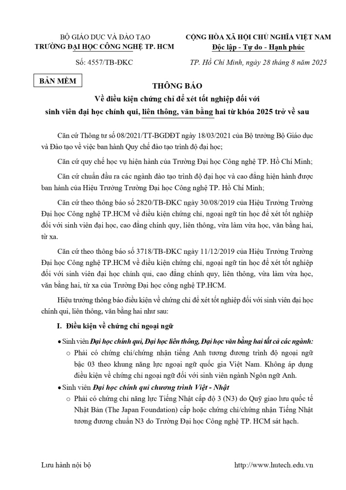 Thông báo về điều kiện chứng chỉ để xét 13Win13 link đăng nhập đối với Tải app 13Win 13Win32 đăng nhập chính qui, liên thông, văn bằng hai từ khóa 2025 trở về sau 4