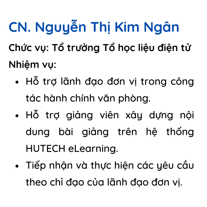 Đội ngũ nhân viên Trung tâm Dạy học số 14
