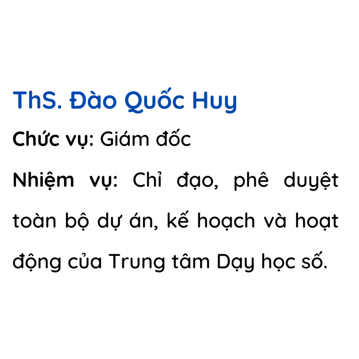 Đội ngũ nhân viên Trung tâm Dạy học số 9