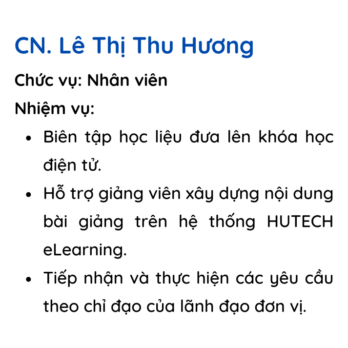 Đội ngũ nhân viên Trung tâm Dạy học số 30