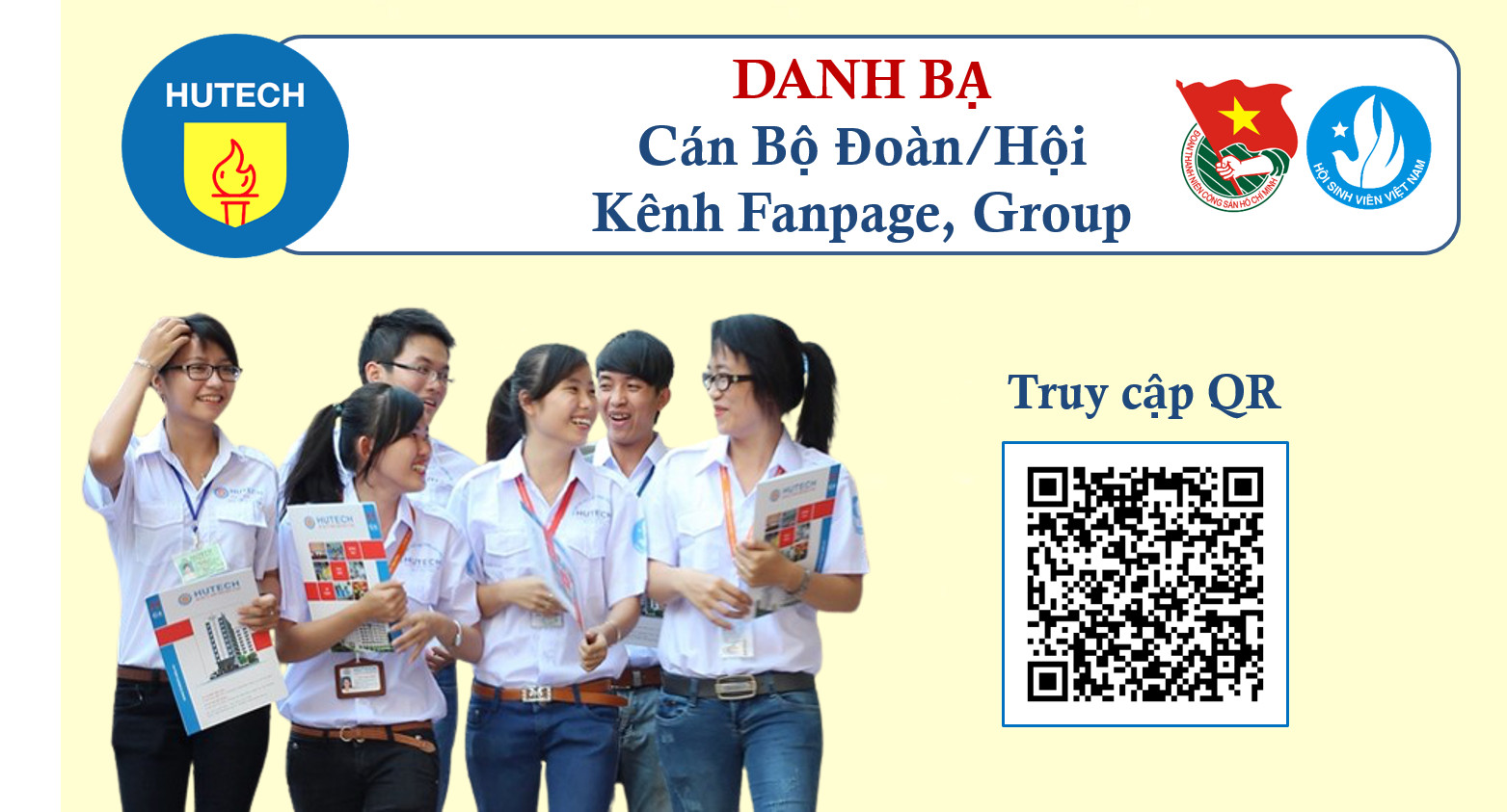 Danh bạ thông tin Thường trực Đoàn/Hội, Fanpage các Khoa/Viện 3