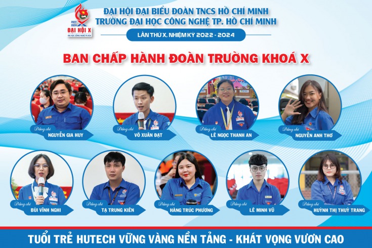 GIỚI THIỆU BAN CHẤP HÀNH ĐOÀN TRƯỜNG KHÓA X, NHIỆM KỲ 2022 - 2024 3
