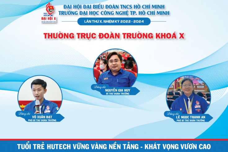 GIỚI THIỆU THƯỜNG TRỰC ĐOÀN TRƯỜNG KHÓA X, NHIỆM KỲ 2022 - 2024 3