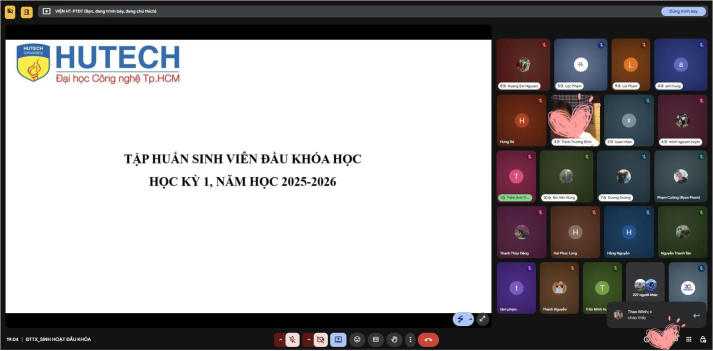 LỊCH SINH HOẠT ĐẦU KHÓA TRỰC TUYẾN CHƯƠNG TRÌNH ĐÀO TẠO TỪ XA – 13WIN13 50