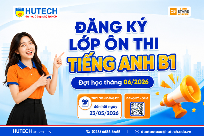 Thông báo tổ chức lớp ôn thi và thi 13Win32 Tải xuống ứng dụng B1 dành cho học viên Đại học từ xa đợt tháng 06/2026