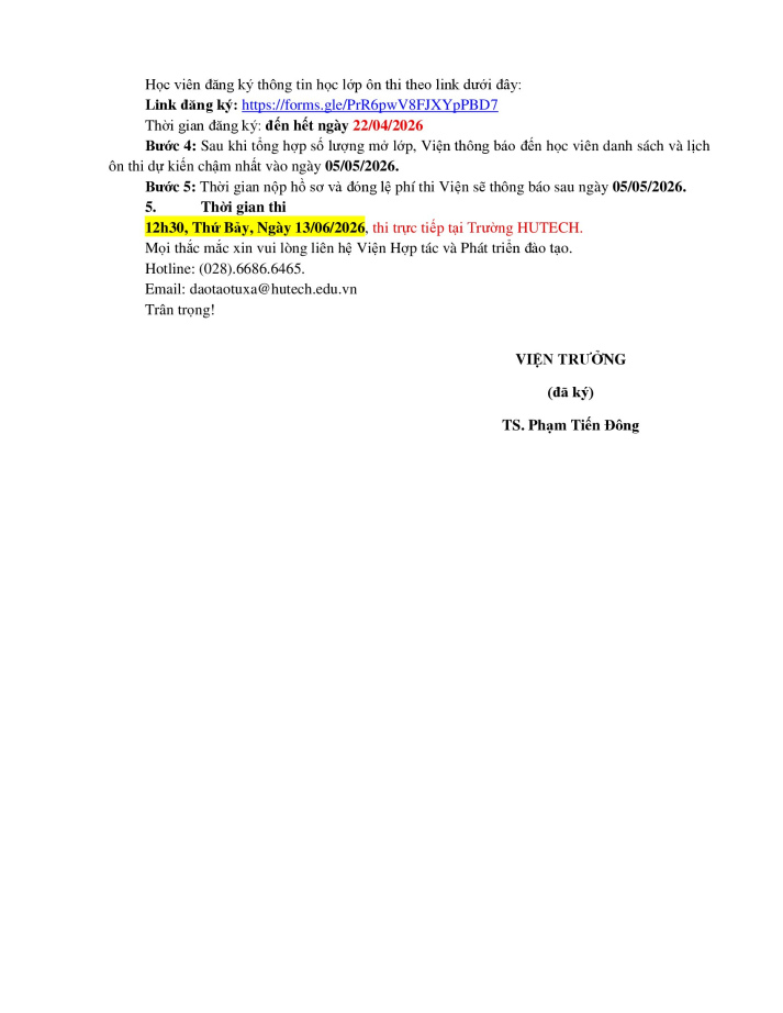Thông báo đợt ôn thi tiếng anh B1 - khai giảng ngày 11/05/2026 (Dành cho học viên thi tại 13WIN13) 14