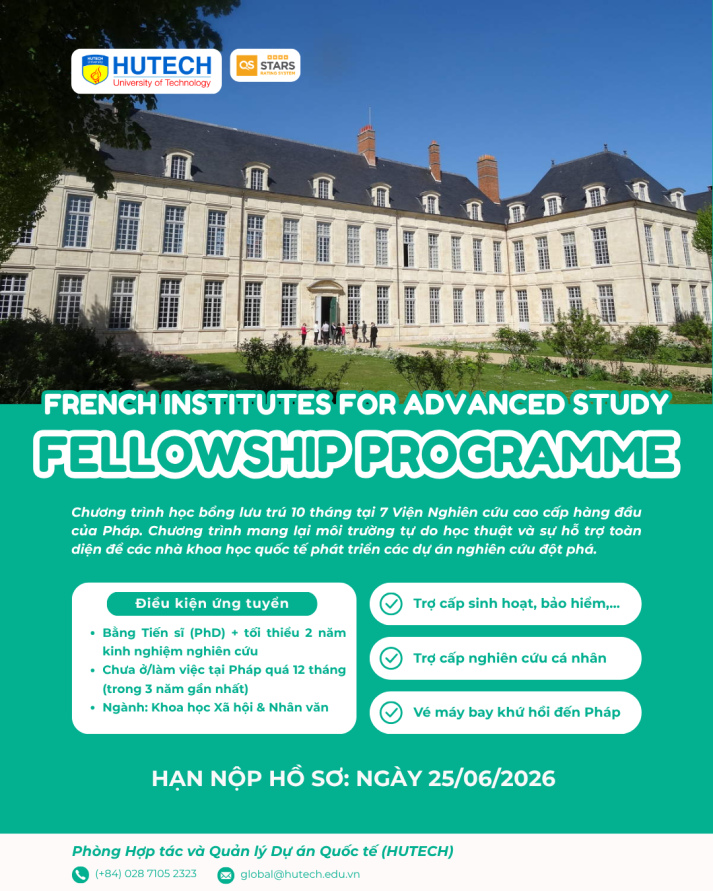 THÔNG TIN CHƯƠNG TRÌNH FIAS FELLOWSHIP PROGRAMME 2027/2028 91
