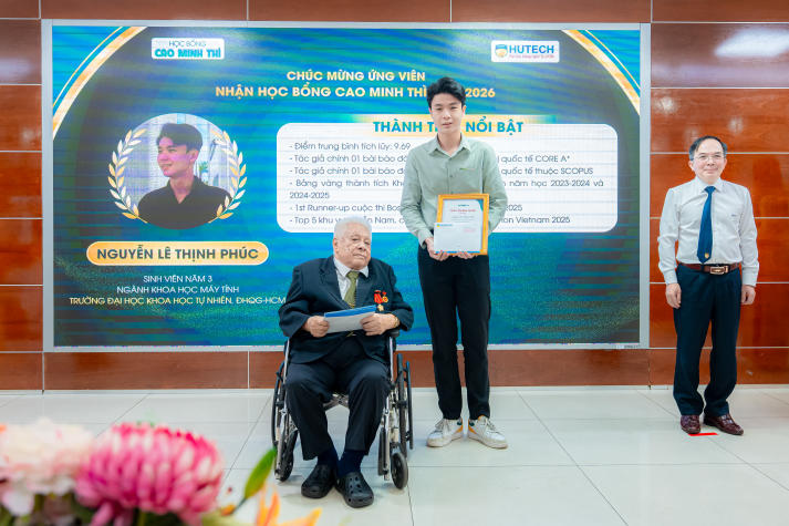 13WIN13 trao Học bổng Cao Minh Thì 2026, tiếp sức đam mê nghiên cứu khoa học cho người học trẻ 30