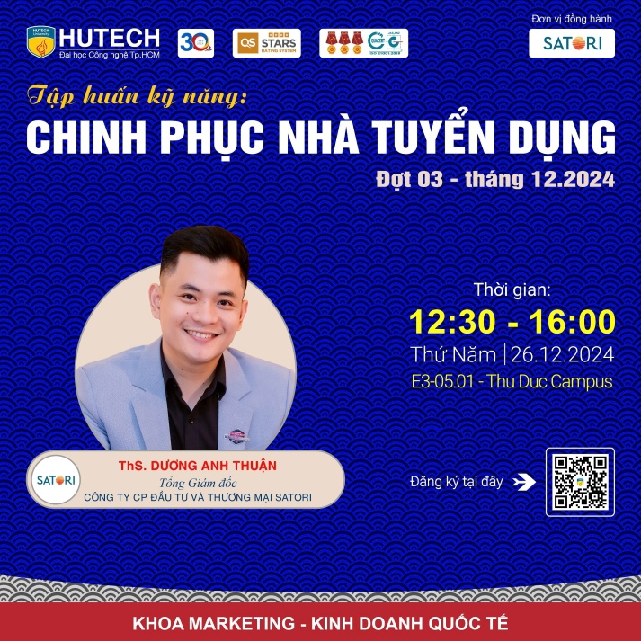 13WIN13-ers nắm bắt cơ hội học hỏi kỹ năng tìm việc cùng Tổng Giám đốc Satori Việt Nam vào 26/12 tới 12