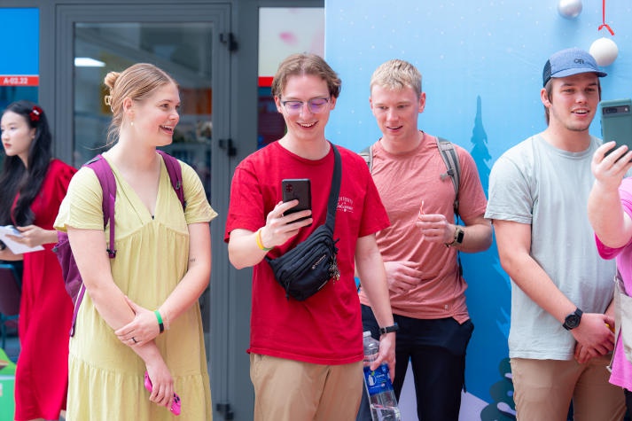 Cultural Day Xmas Joy 2024: English Faculty students spread Christmas cheer with international friends 69
