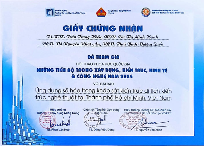 Bài nghiên cứu của Tải app 13Win Khoa Kiến trúc - Mỹ thuật 13WIN13 được đánh giá cao tại Hội thảo ACEAT 2024 48