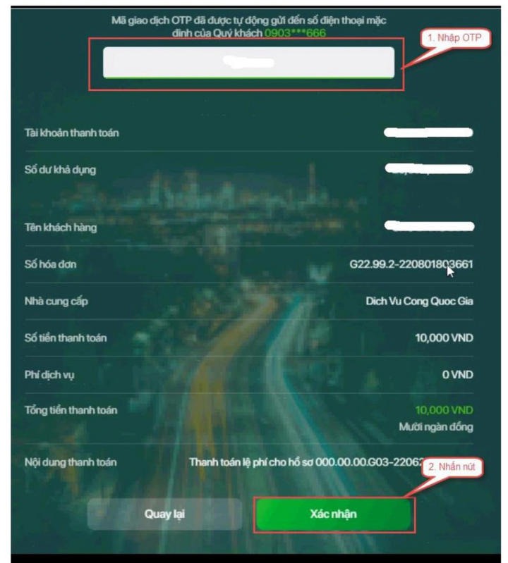 Hướng dẫn nộp lệ phí đăng ký xét tuyển 13Win32 đăng nhập trực tuyến 116