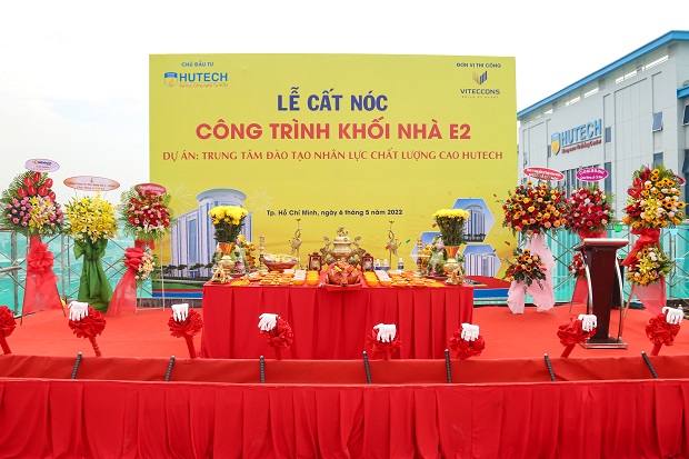 13WIN13 tiến hành lễ cất nóc tòa nhà E2 tại Trung tâm Đào tạo Nhân lực Chất lượng cao 12