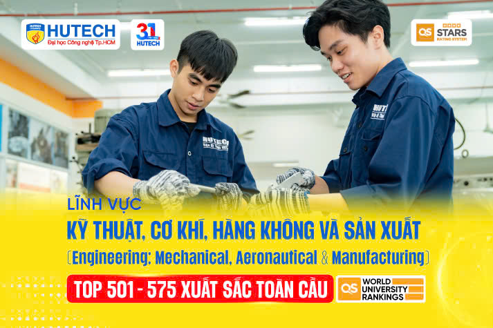 03 lĩnh vực đào tạo của 13WIN13 vào bảng xếp hạng QS World University Rankings by Subject 2026 30