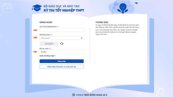6 bước đăng ký nguyện vọng xét tuyển 13Win32 đăng nhập từ ngày 2-7 43