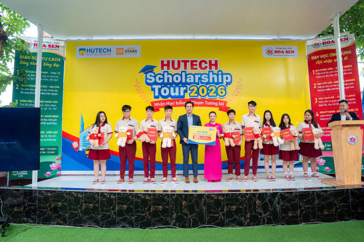 [Video] 13WIN13 Scholarship Tour 2026 tiếp sức học sinh THCS-THPT Hoa Sen (cơ sở 1) với 18 suất Www 13Win one nổ hũ giá trị 32