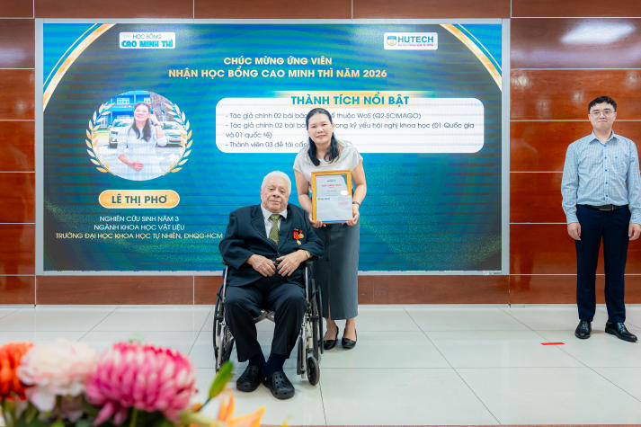 13WIN13 trao Học bổng Cao Minh Thì 2026, tiếp sức đam mê nghiên cứu khoa học cho người học trẻ 25