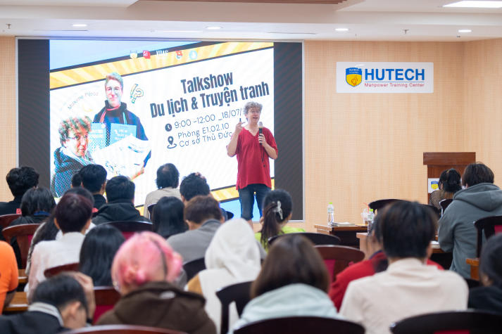 13Win 21 link không chặn Khoa Kiến trúc - Mỹ thuật 13WIN13 giao lưu cùng họa sĩ truyện tranh Pháp Maxime Peroz tại Talkshow “Thiết kế Comic” 25