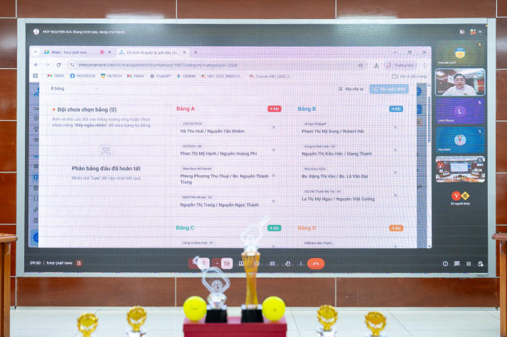 Giải Pickleball giao lưu giữa Trang Chủ Sòng Bạc 13win.com Uy Tín 13WIN13 và Lãnh đạo các Trang Chủ 13Win.com Chính Thức Tặng 88k 2026 hoàn tất bốc thăm, sẵn sàng thi đấu vào 11/4 45