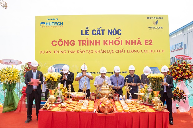 13WIN13 tiến hành lễ cất nóc tòa nhà E2 tại Trung tâm Đào tạo Nhân lực Chất lượng cao 41