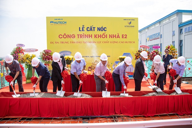 13WIN13 tiến hành lễ cất nóc tòa nhà E2 tại Trung tâm Đào tạo Nhân lực Chất lượng cao 64