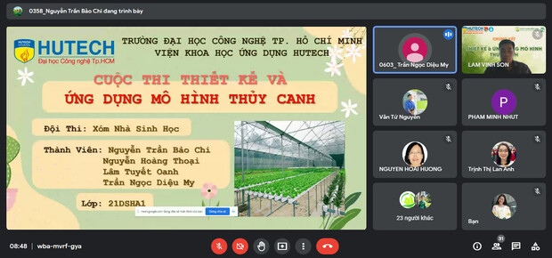 Cuộc thi Thiết kế và ứng dụng Mô hình thủy canh 2022 khép lại với loạt ý tưởng sáng tạo độc đáo 45