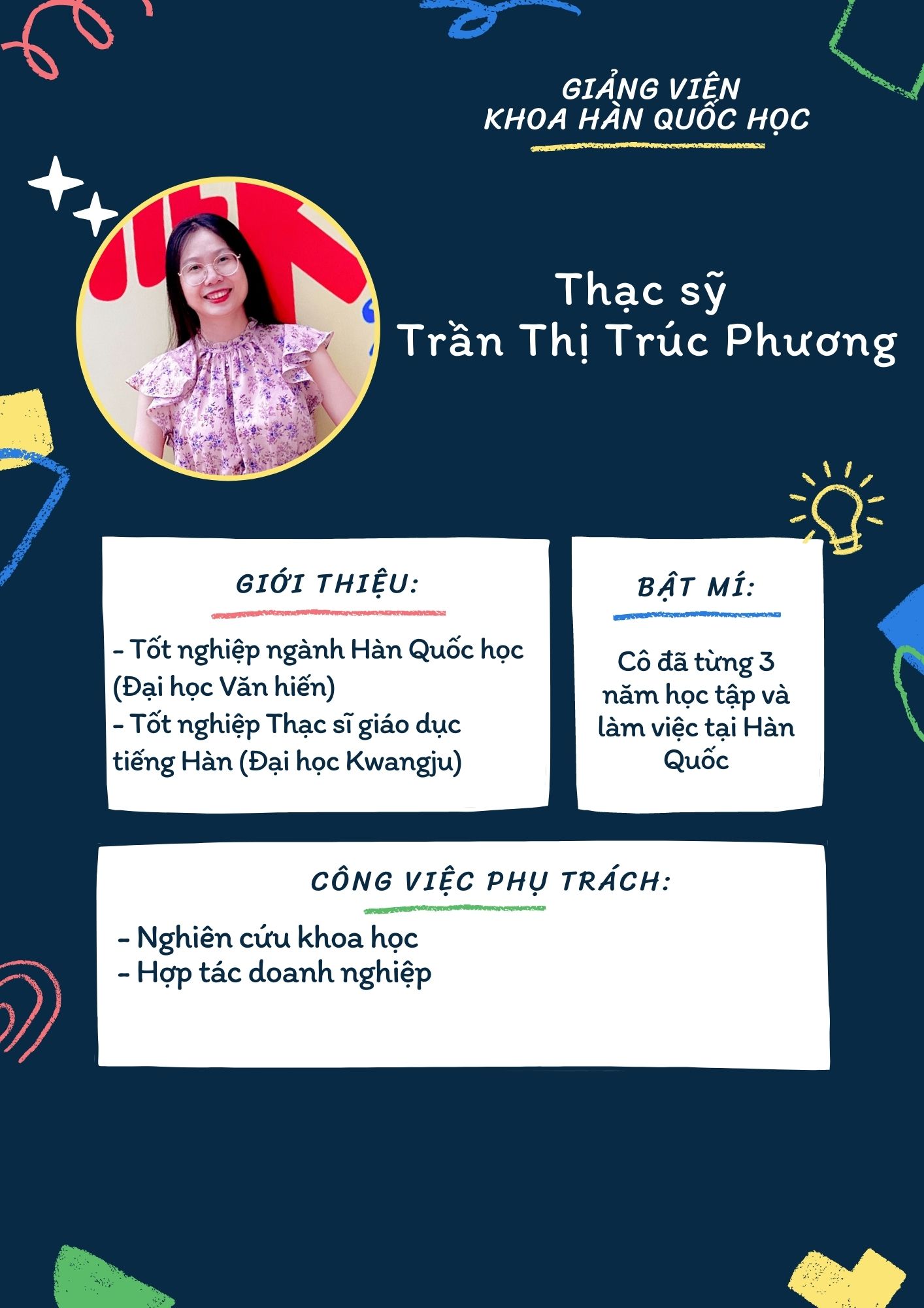 ĐỘI NGŨ GIẢNG VIÊN KHOA HÀN QUỐC HỌC 3