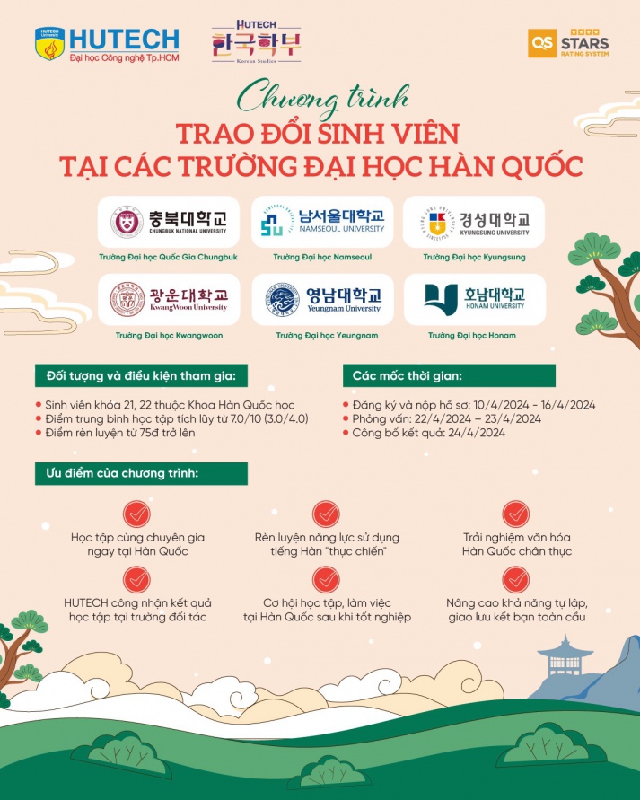 Tuyển sinh chương trình Trao đổi Tải app 13Win tại các trường 13Win32 đăng nhập Hàn Quốc 3