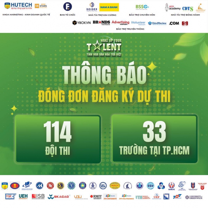 ĐÓNG ĐƠN ĐĂNG KÝ THAM GIA CUỘC THI WAKE UP YOUR TALENT MÙA 2 “TINH HOA VĂN HÓA TRÀ VIỆT” 5