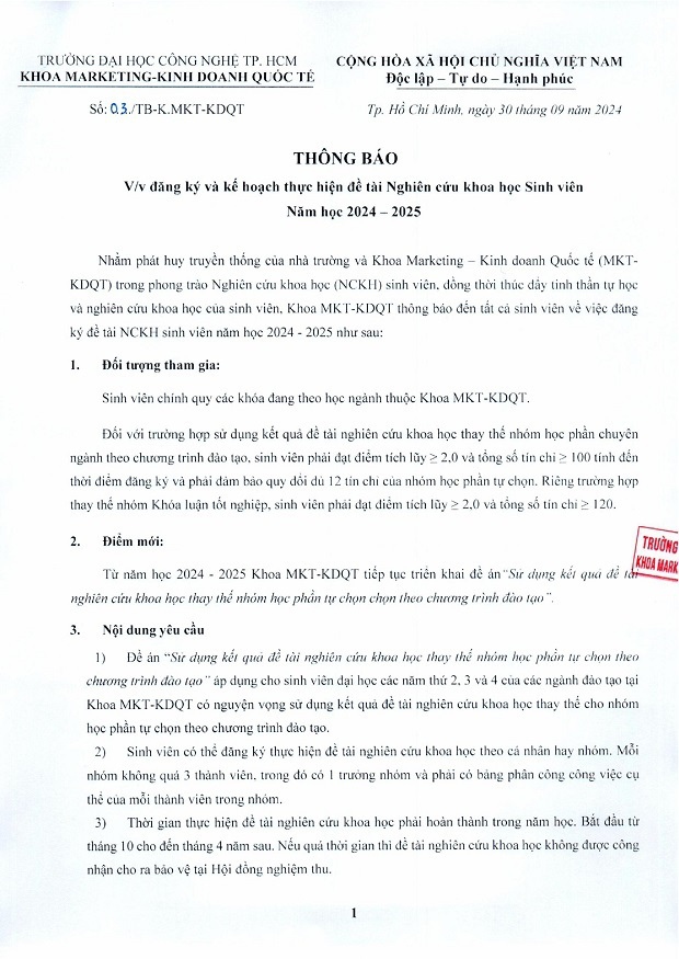 [THÔNG BÁO] V/v Đăng ký & Kế hoạch thực hiện đề tài Nghiên cứu Khoa học Tải app 13Win năm học 2024 – 2025 3