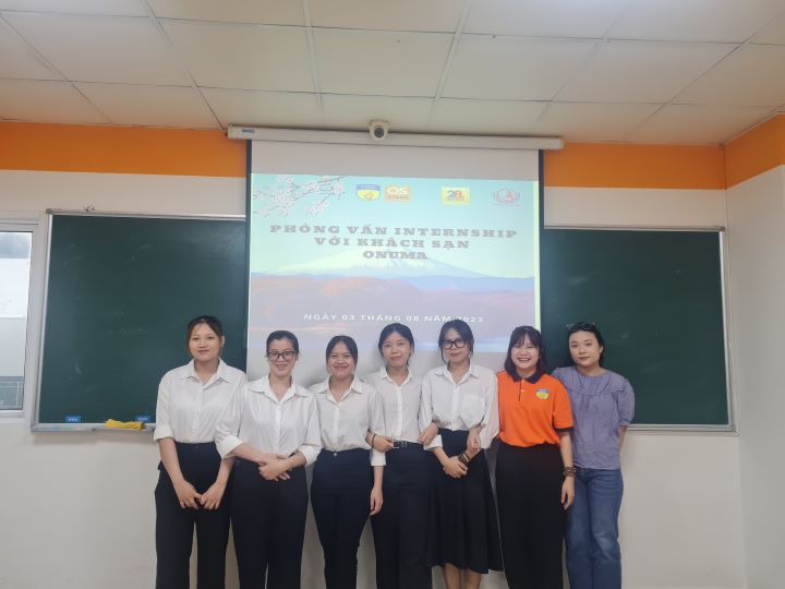 13Win 21 link không chặn Khoa Nhật Bản Học tham gia phỏng vấn chương trình Japan Internship với Khách sạn Onuma 21