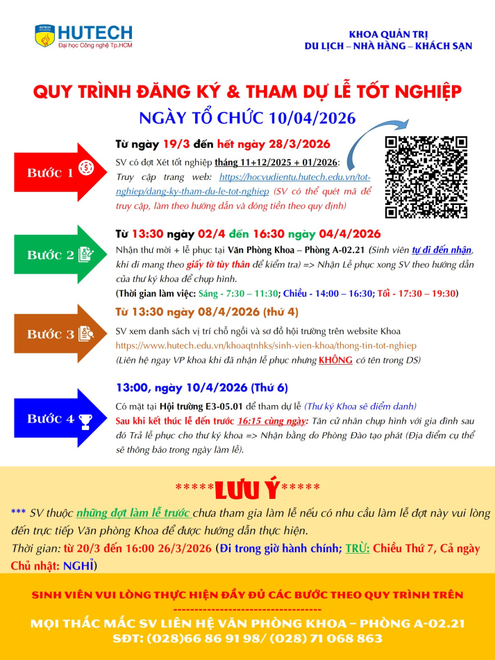 [K.QTDL-NH-KS] QUY TRÌNH ĐĂNG KÝ THAM DỰ LỄ TỐT NGHIỆP NGÀY 10/4/2026 2