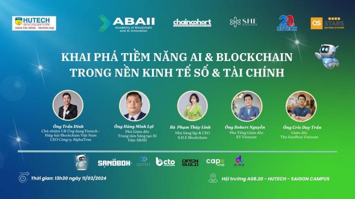 ĐĂNG KÝ THAM GIA HỘI THẢO CHUYÊN ĐỀ: KHAI PHÁ TIỀM NĂNG ỨNG DỤNG CỦA AI & BLOCKCHAIN TRONG TÀI CHÍNH VÀ KINH TẾ SỐ 8