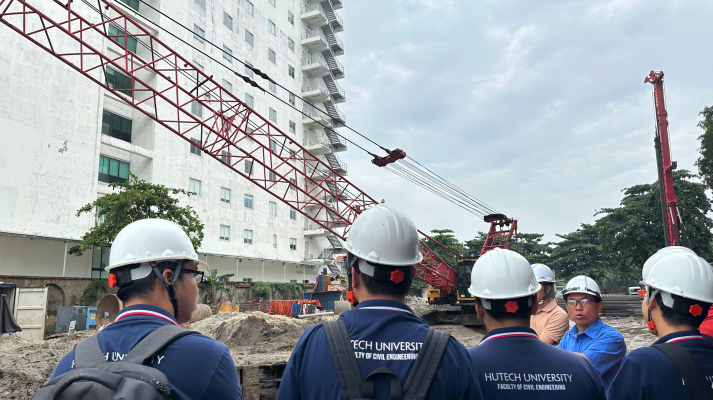 SINH VIÊN KHOA XÂY DỰNG THAM QUAN THỰC TẾ CÔNG TÁC KHOAN CỌC NHỒI THÍ NGHIỆM THỬ TĨNH TẠI CÔNG TRÌNH 197 ĐIỆN BIÊN PHỦ 15