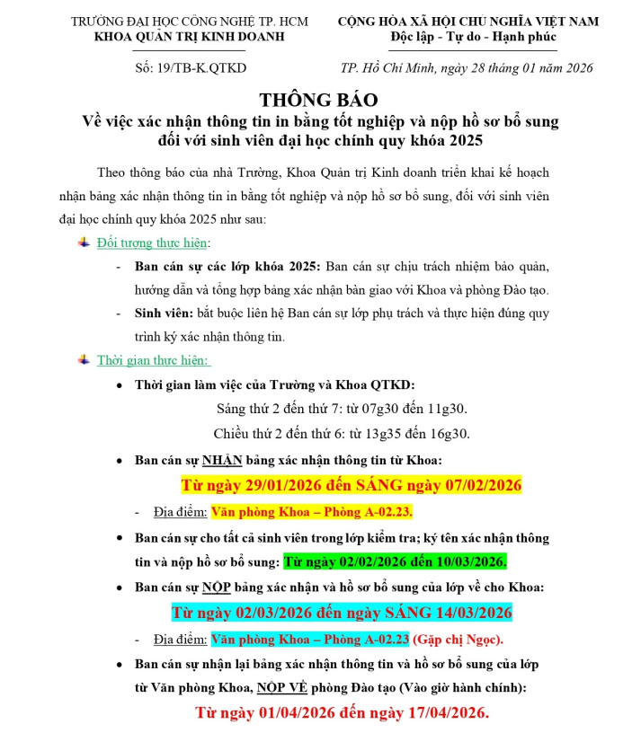 Về việc xác nhận thông tin in bằng 13Win13 link đăng nhập và nộp hồ sơ bổ sung đối với Tải app 13Win 13Win32 đăng nhập chính quy khóa 2025 3
