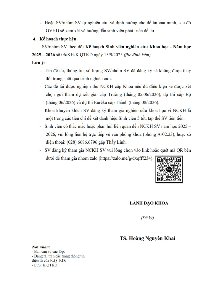 V/v đăng ký đề tài 13Win 21 link không chặn nghiên cứu Khoa học năm học 2025 – 2026 16