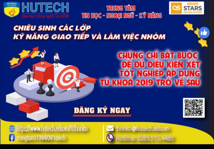 Thông báo Kế hoạch chiêu sinh các lớp KỸ NĂNG GIAO TIẾP VÀ LÀM VIỆC NHÓM khai giảng tháng 3/2024 đợt 2 cập nhật ngày 1/03/2024 2
