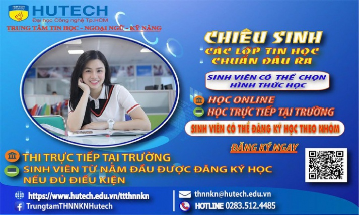 Thông báo Kế hoạch chiêu sinh các lớp Tin học chuẩn đầu ra khai giảng tháng 12.2023 đợt 2 học tại Thu Duc Campus, Sai Gon Campus(gồm các lớp học ban ngày và buổi tối, Online) 2