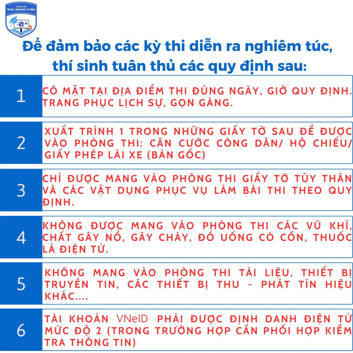 Đã có danh sách phòng thi, số bao danh Thi Ngoại ngữ, thi ngày 7/05/2026. Thi sinh tra cứu để biết thông tin 4