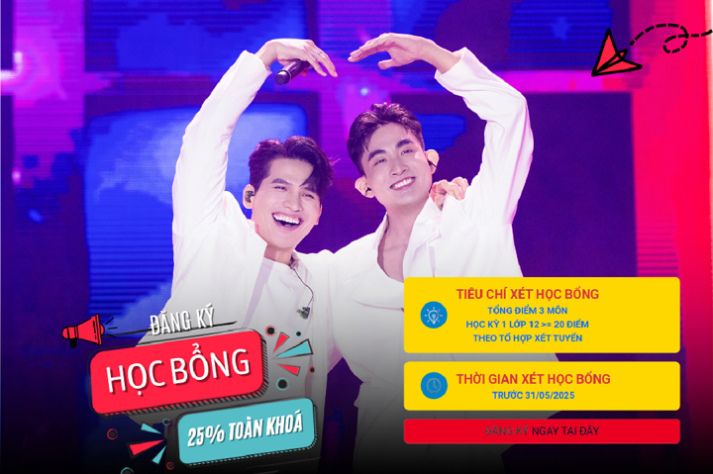 Đăng ký xét Www 13Win one nổ hũ 25% toàn khoá học vào các ngành Thanh nhạc, Công nghệ Điện ảnh - Truyền hình, Quản lý Thể dục Thể thao |Trước 30.7 4
