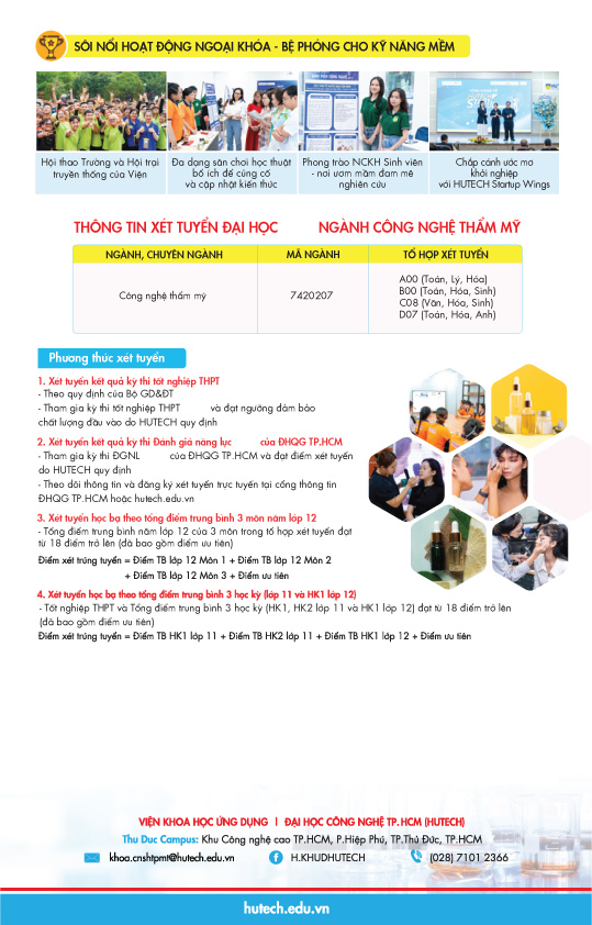 Đại học - Công nghệ thẩm mỹ - Tổng quan 15