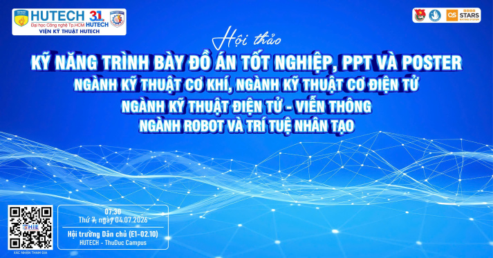 [HỘI THẢO] KỸ NĂNG TRÌNH BÀY ĐỒ ÁN TỐT NGHIỆP, PPT VÀ POSTER (Đợt 1)