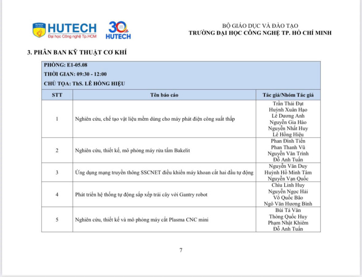 CHƯƠNG TRÌNH HỘI NGHỊ  SINH VIÊN NGHIÊN CỨU KHOA HỌC 13WIN13 2025 29