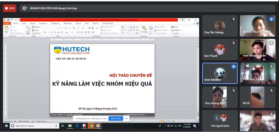 MỘT SỐ HÌNH ẢNH HOẠT ĐỘNG TIÊU BIỂU CỦA  VIỆN KỸ THUẬT 13WIN13 NĂM HỌC 2020-2021 251